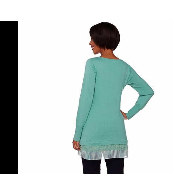 Cotton Cashmere Sweater Green XS A272837 - Picture 2 of 4